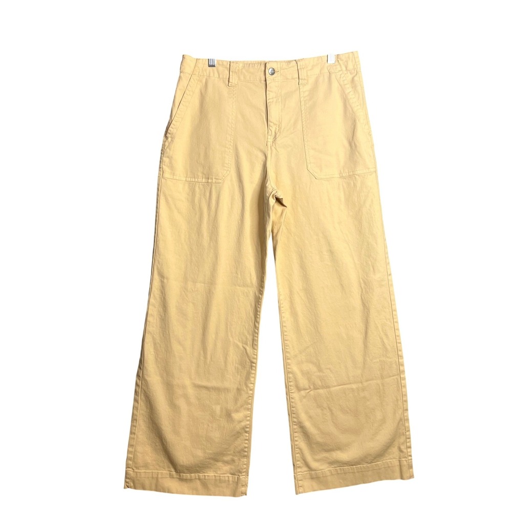 DAZE The Trooper Wide Leg Pants Size 32 High‎ Rise Sweet Corn Yellow